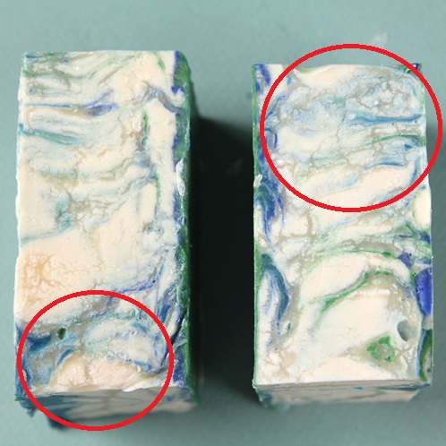 Titanium dioxide store in soap